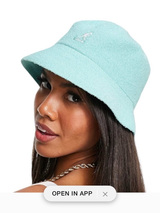 Vintage 90’s KANGOL soft bucket hat, navy, sz M main image 5